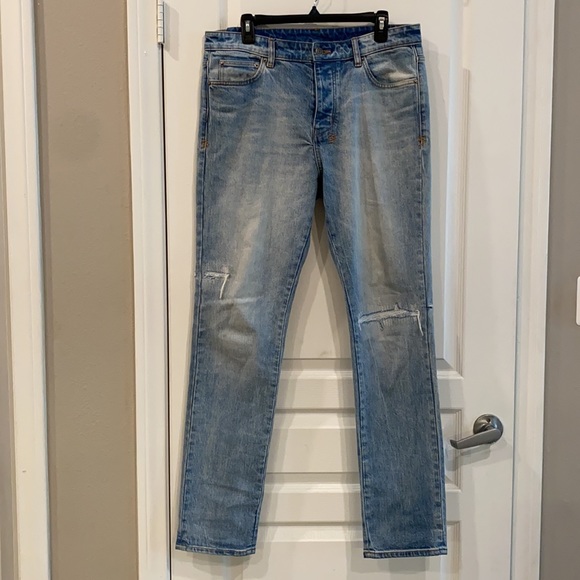 Mens KSUBI Chitch The Streets Size 33 Jeans👖💙🩵 - Picture 5 of 8
